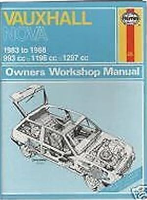 Imagen del vendedor de Vauxhall Nova Owner's Workshop Manual.1983 to 1988 a la venta por M.Roberts - Books And ??????