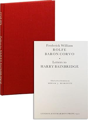 Imagen del vendedor de Letters to Harry Bainbridge. Edited with an Introduction by Miriam J. Benkovitz a la venta por Lorne Bair Rare Books, ABAA