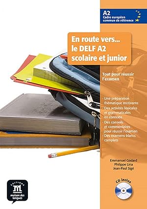 Imagen del vendedor de En route vers. le delf a2 scolaire et junior (+cd) a la venta por Imosver