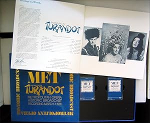Seller image for Turandot: March 4, 1961 broadcast recording (2 cassettes /libretto /illustrated booklet) for sale by DR Fine Arts