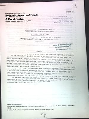 Bild des Verkufers fr Applicationof a mathematical model to design measures for flood protection; zum Verkauf von books4less (Versandantiquariat Petra Gros GmbH & Co. KG)