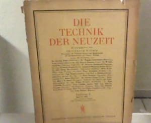 Immagine del venditore per Die Technik der Neuzeit Band 2., Lieferung 2., Heft 1. venduto da Zellibooks. Zentrallager Delbrck