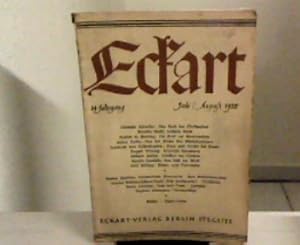 Imagen del vendedor de Eckart. 14. Jahrg. Juli/August 1938 a la venta por Zellibooks. Zentrallager Delbrck