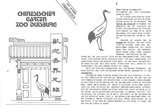 Image du vendeur pour Der Chinesische Garten im Zoo Duisburg. Informationen inkl. groem Farbposter mis en vente par Schueling Buchkurier