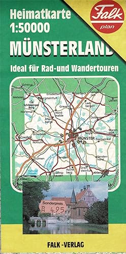 Bild des Verkufers fr Heimatkarte Mnsterland. Ideal fr Rad und Wandertouren. 1:50000 zum Verkauf von Schueling Buchkurier