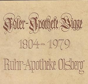 Bild des Verkufers fr [Festschrift]. Adler-Apotheke-Bigge 1804 - 1979. Ruhr-Apotheke Olsberg. zum Verkauf von Antiquariat Michael Eschmann
