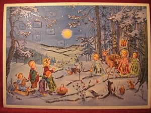 Bild des Verkufers fr Adventskalender: Christkind im Walde. zum Verkauf von Wolfgang Kohlweyer