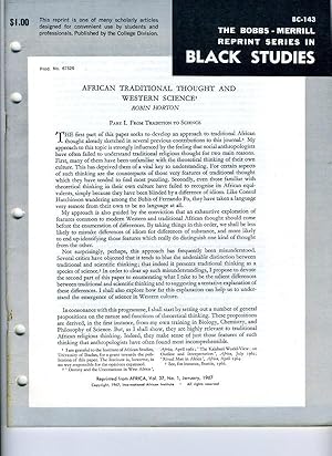 Bild des Verkufers fr African Traditional Thought and Western Science (The Bobbs-Merrill Reprint Series in Black Studies - BC-143) zum Verkauf von Cream Petal Goods