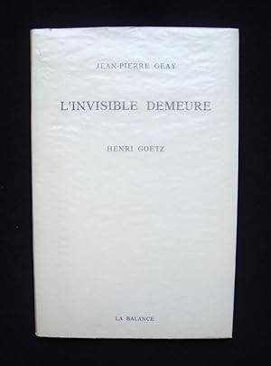 Imagen del vendedor de L'invisible demeure - a la venta por Le Livre  Venir