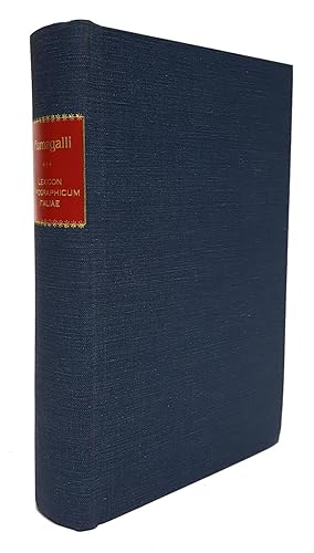 Seller image for Lexicon Typographicum Italiae for sale by Recycled Books