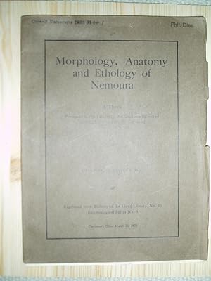 Morphology, Anatomy and Ethology of Nemoura