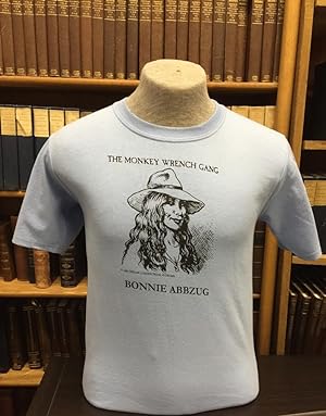 Image du vendeur pour Bonnie Abbzug T-Shirt - Light Blue (S); The Monkey Wrench Gang T-Shirt Series mis en vente par Ken Sanders Rare Books, ABAA