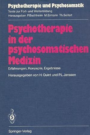 Imagen del vendedor de Psychotherapie in der psychosomatischen Medizin. Erfahrungen, Konzepte, Ergebnisse. Psychotherapie und Psychosomatik. a la venta por Fundus-Online GbR Borkert Schwarz Zerfa