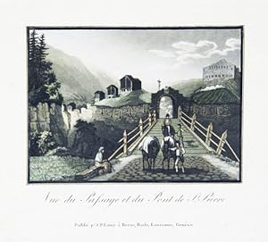 Seller image for Vue du Passage et du Pont de St.-Pierre. for sale by Harteveld Rare Books Ltd.