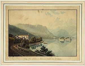 Bild des Verkufers fr Vue de Isola Bella prise de Stresa. zum Verkauf von Harteveld Rare Books Ltd.