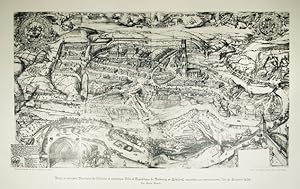 Immagine del venditore per Vue panoramique de la Ville de Fribourg en Suisse, en 6 feuilles + le plan Martini. Ens. 7 feuilles en Phototypie. venduto da Harteveld Rare Books Ltd.