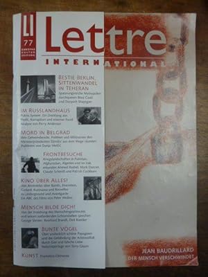 Lettre international - Europas Kulturzeitung, Heft 77, Sommer 2007 (Covergestaltung und Illustrat...