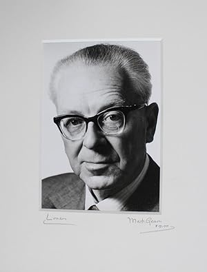 Silver gelatin portrait photograph of William Plomer by Mark Gerson