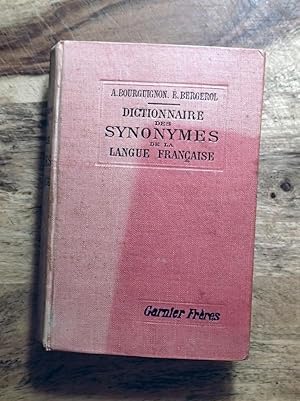 Imagen del vendedor de DICTIONNAIRE DE LA LANGUE FRANCAISE : .Notamment Ceux de Girard, D'Alembert, Diderot, Beauze, Roubaud, Condillac, Guizot, Laveaux, Lafaye, Etc a la venta por 100POCKETS