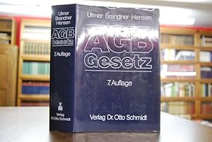 Image du vendeur pour AGB-Gesetz. Kommentar zum Gesetz zur Regelung des Rechts der Allgemeinen Geschftsbedingungen. mis en vente par Gppinger Antiquariat