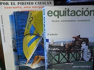 Bild des Verkufers fr EQUITACIN tcnica - entrenamiento - competicin + POR EL PIRINEO CATALN (Cerdaa, Alto Bergued y Ripolls ) + WIND SURFING (3 libros) zum Verkauf von Libros Dickens