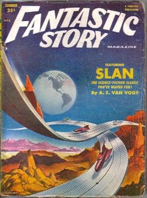 Immagine del venditore per Fantastic Story Magazine Vol.4 No.1 Summer 1952 (Slan; The House on the Vacant Lot; It's a Dog's Life; Something Borrowed; The Veil of Astellar; Lunar Parasites) venduto da N & A Smiles