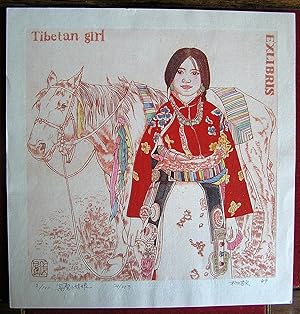 Ex-libris Tibetan girl