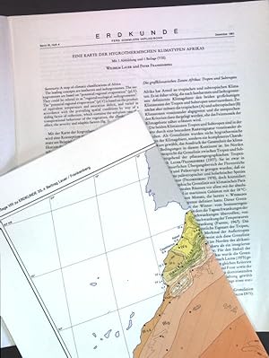 Image du vendeur pour Eine Karte der hygrotherminschen Klimatypen Afrikas; mis en vente par books4less (Versandantiquariat Petra Gros GmbH & Co. KG)