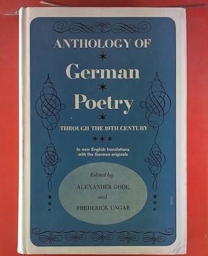 Seller image for Anthology of Germany Poetry. for sale by biblion2