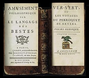 Amusement philosophique sur le langage des bestes. - Angebunden: Ver-vert, ou les voyages du perr...