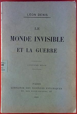 Bild des Verkufers fr Le Monde Invisible Et La Guerre zum Verkauf von biblion2