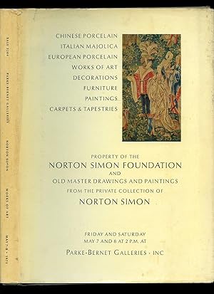 Seller image for Exhibition and Sale Catalogue of the Property of the Norton Simon Foundation and Old Master Drawings and Paintings, 1971 for sale by Little Stour Books PBFA Member