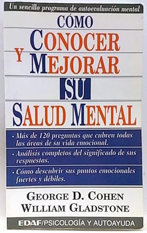 Immagine del venditore per Cmo Conocer Y Mejorar Su Salud Mental venduto da SalvaLibros