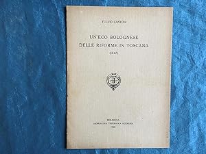 Un'eco bolognese delle riforme in Toscana (1847)