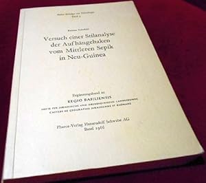 Seller image for Versuch einer Stilanalyse der Aufhngehaken vom Mittleren Sepik in Neu-Guinea for sale by Antiquariat Clement