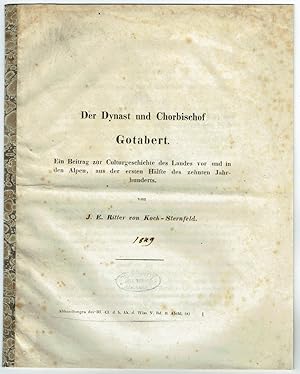 Der Dynast und Chorbischof Gotabert [von Salzburg]. Ein Beitrag zu Culturgeschichte des Landes vo...