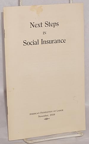 Next steps in social insurance