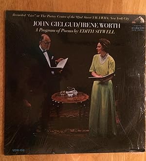 A Program of Poems by Edith Sitwell Read by John Gielgud and Irene Worth. vinyl LP