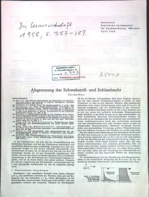 Bild des Verkufers fr Abgrenzung der Schwebstoff- und Sohlenfracht; zum Verkauf von books4less (Versandantiquariat Petra Gros GmbH & Co. KG)