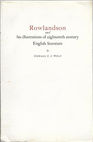 Rowlandson and His Illustrations of Eighteenth Century English Literature