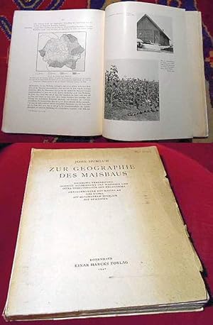 Imagen del vendedor de Zur Geographie des Maisbaus. Ursprung, Verbreitung, heutige Ausdehnung des Maisbaus und seine Bedeutung fr den Welthandel. Anforderungen des Maises an das Klima, mit besonderem Hinblick auf Rumnien. a la venta por Antiquariat Clement