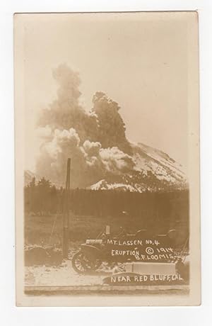 Imagen del vendedor de [Photographic Postcard] Mt. Lassen, No. 4, Eruption. Near Red Bluff, Cal. [Caption Title] a la venta por Kaaterskill Books, ABAA/ILAB