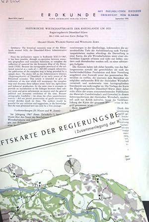 Seller image for Historische Wirtschaftskarte der Rheinlande um 1820: Regierungsbezirk Dsseldorf-Kleve; for sale by books4less (Versandantiquariat Petra Gros GmbH & Co. KG)