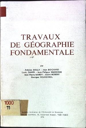 Seller image for Travaux de Gographie Fondamentale for sale by books4less (Versandantiquariat Petra Gros GmbH & Co. KG)