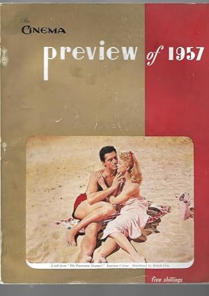 Bild des Verkufers fr THE CINEMA PREVIEW OF 1957. January 1957. Front Cover: "The Passionate Stranger" zum Verkauf von SAVERY BOOKS