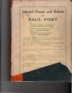 SELECTED POEMS AND BALLADS OF PAUL FORT. Transl. by J.S. Newberry; Introduction by Ludwig LEWISOH...