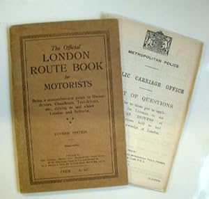 The Official London Route Book for Motorists Revised Edition