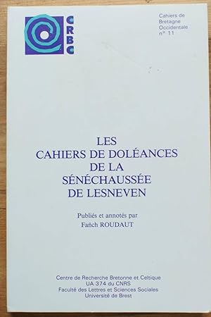 Les cahiers de doléances de la Sénéchaussée de Lesneven