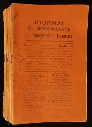Immagine del venditore per JOURNAL DES GEOMETRES-EXPERTS ET TOPOGRAPHES FRANCAIS 1932 . venduto da Librairie Franck LAUNAI