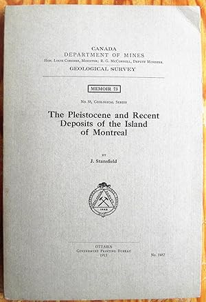 Immagine del venditore per The Pleistocene and Recent Deposits of the Island of Montreal venduto da Ken Jackson